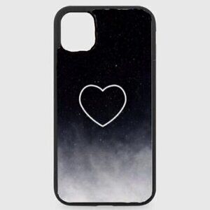 Black Ombré Heart Phone Case